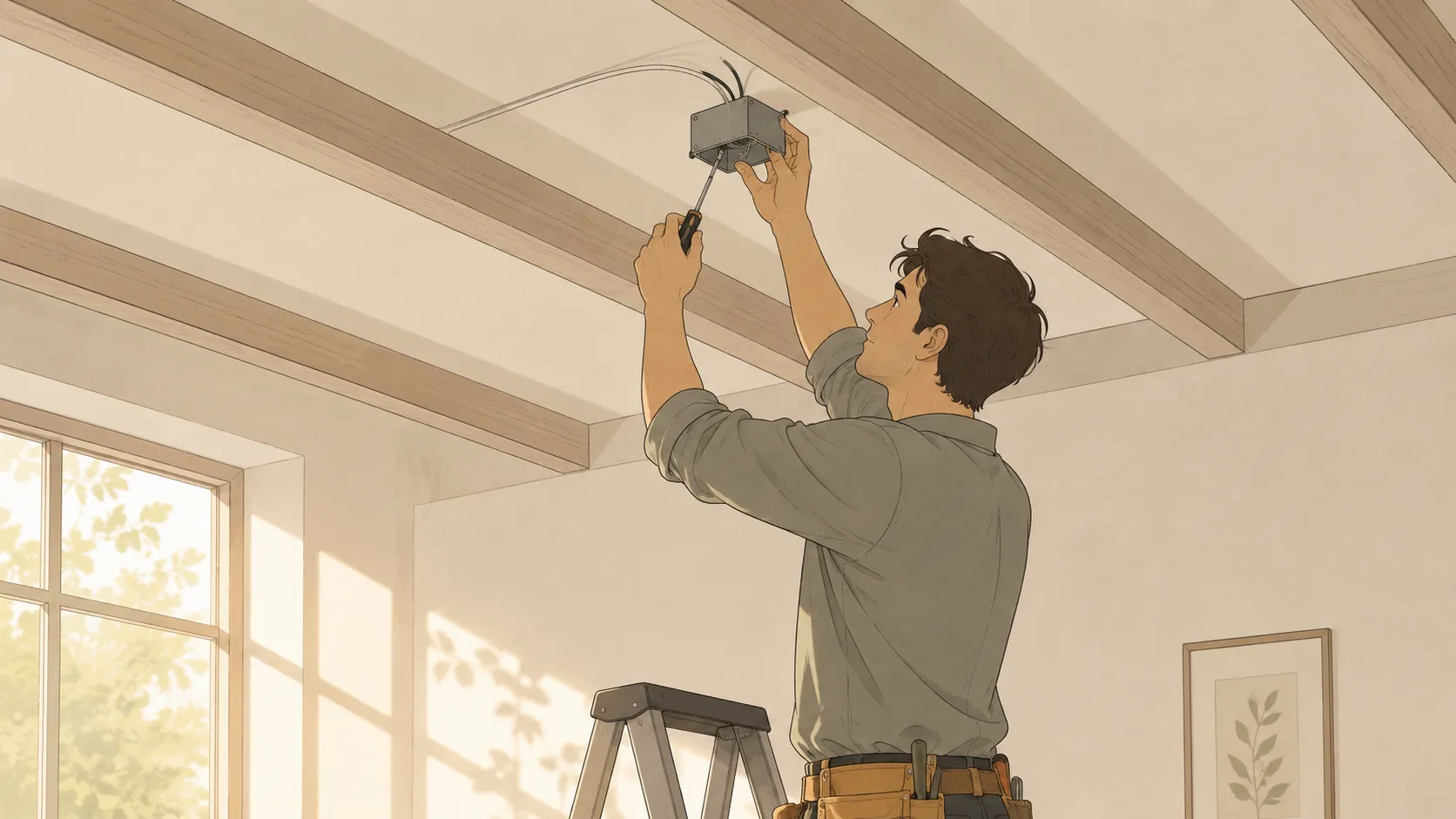 How to Install a Junction Box in the Ceiling